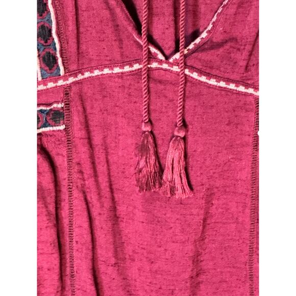 Free People OB847319 All My Life Embroidered Smocked Dress Size Med - Picture 8 of 8